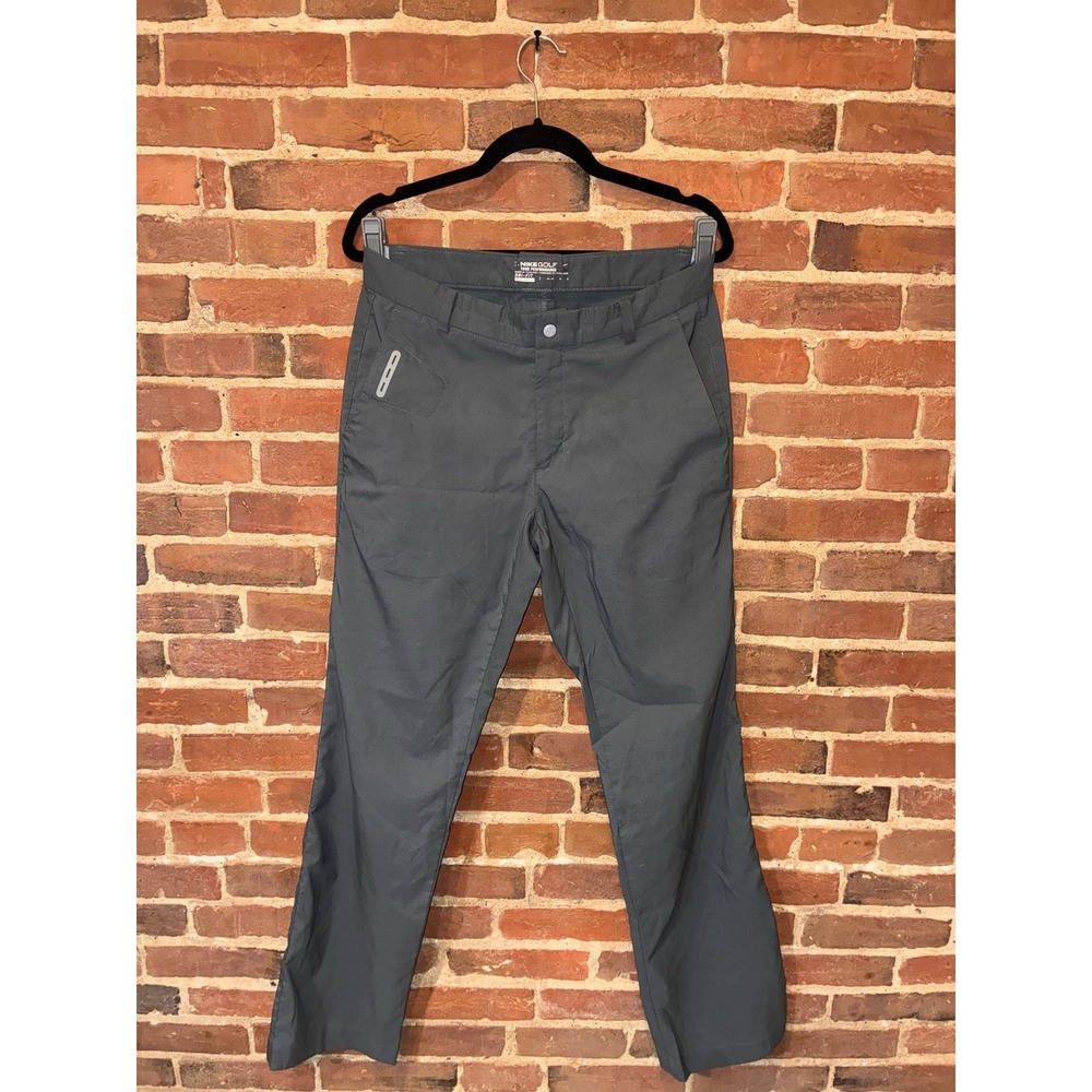 Nike‎ Golf Tour Performance Pants Mens Gray Dri-Fit Straight Leg Sz 32